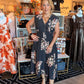 SLEEVELESS FLORAL ZIPPER MIDI DRESS
