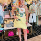 STRAPLESS EMBROIDERED 3D FLORAL MINI DRESS