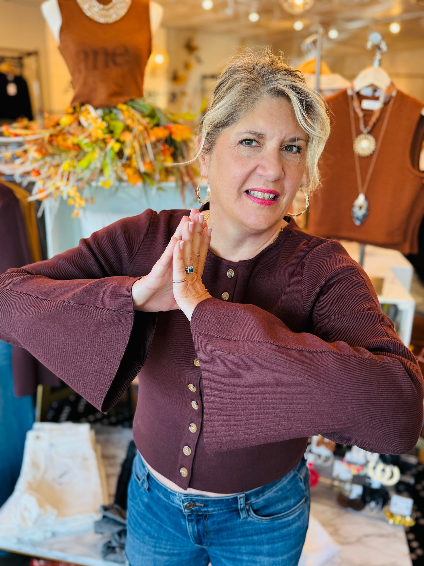 ASTR THE LABEL NYLAH CARDIGAN
