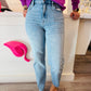 TRACEY HIGH RISE CROPPED STRAIGHT JEANS