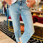 FREE PEOPLE MID RISE RISK TAKER JEANS