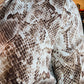 SKIES ARE BLUE PYTHON PRINT BUTTON DOWN BLOUSE