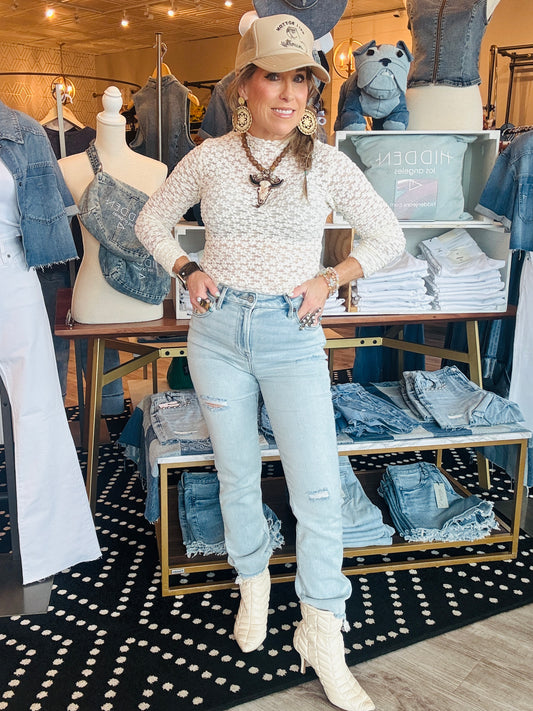 HIDDEN QUINN HIGH RISE CIGARETTE SKINNY JEAN