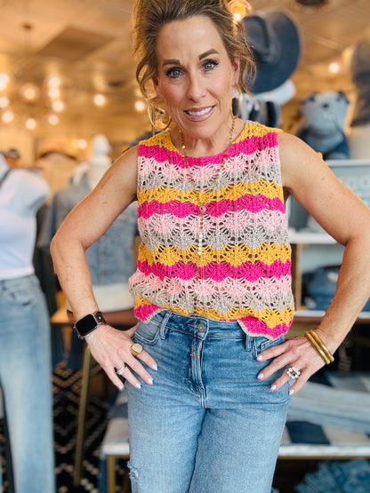THML MULTI COLOR KNIT TANK