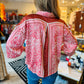 FATE ANIMAL PRINT SATIN BLOUSE