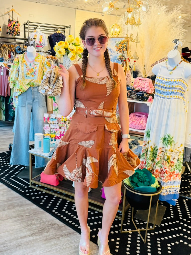 CIEBON PANELED MINI DRESS