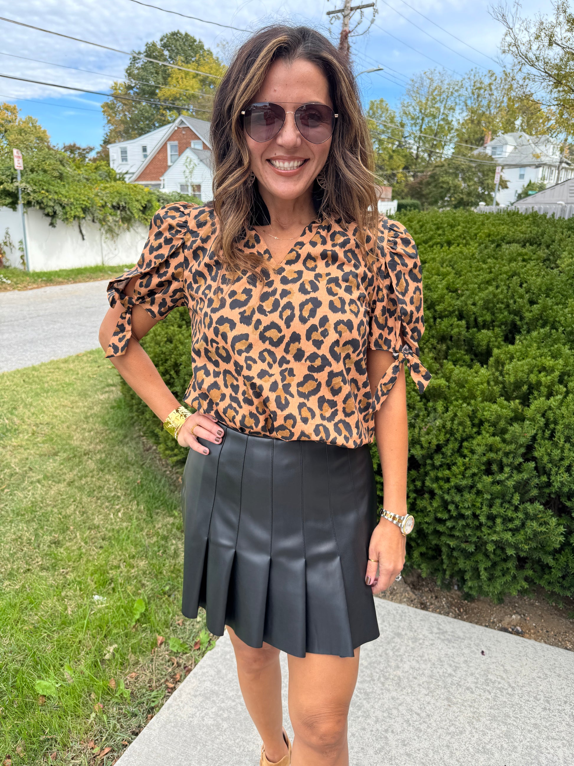 THML CHEETAH PRINT TOP