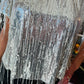 SEQUIN DANGLING-FRINGE TOP