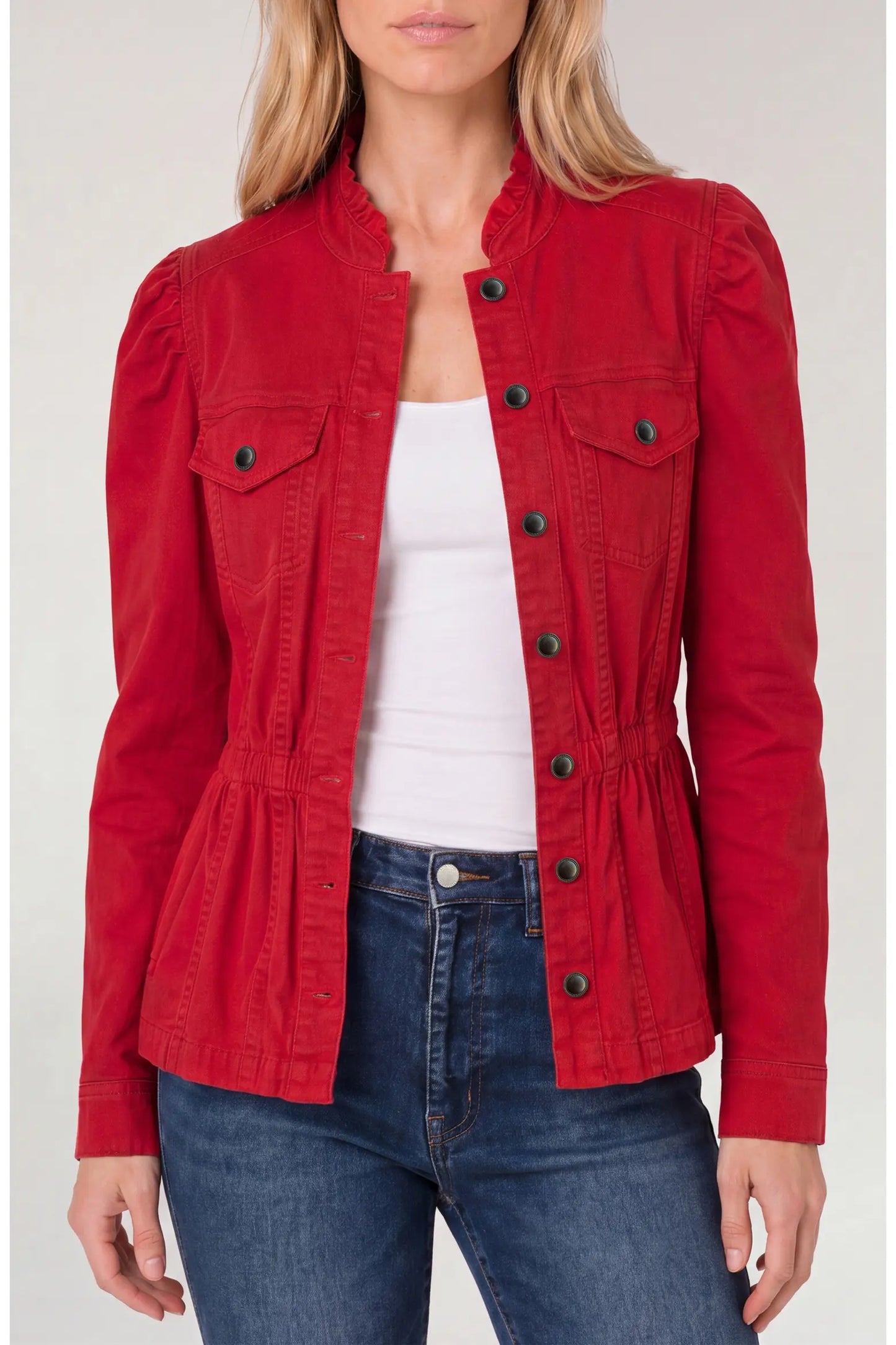 LIVERPOOL PUFF SLV TRUCKER JACKET