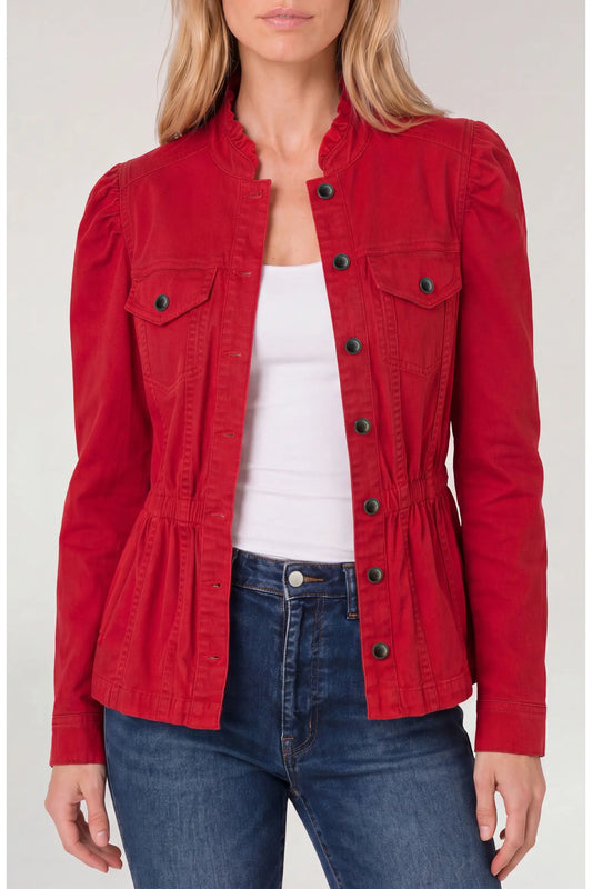 LIVERPOOL PUFF SLV TRUCKER JACKET
