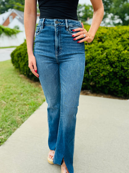 HIDDEN HAPPI ULTRA HIGH RISE FLARE WITH SLIT JEANS