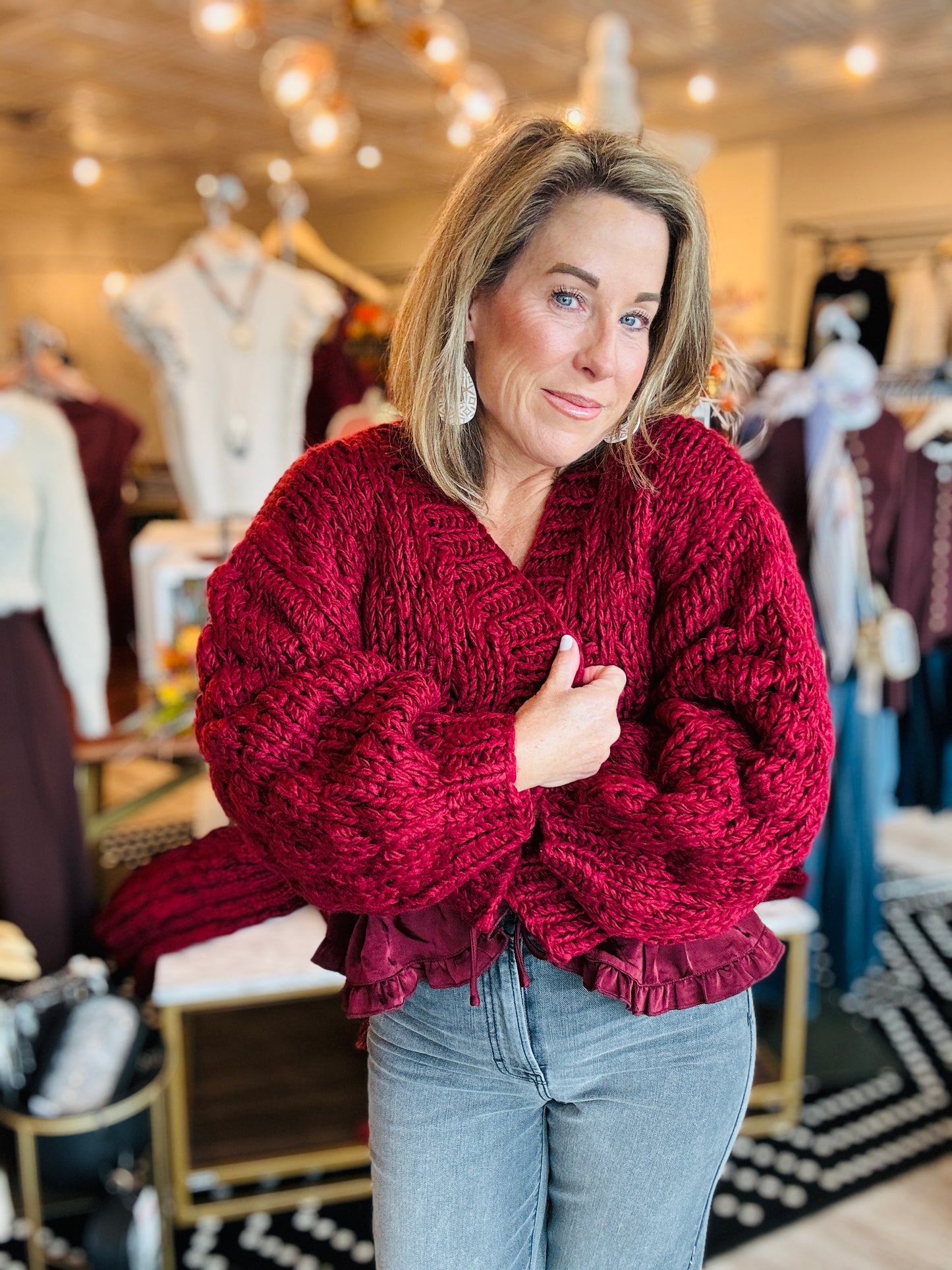 THIS AND THAT CHUNKY CARDI