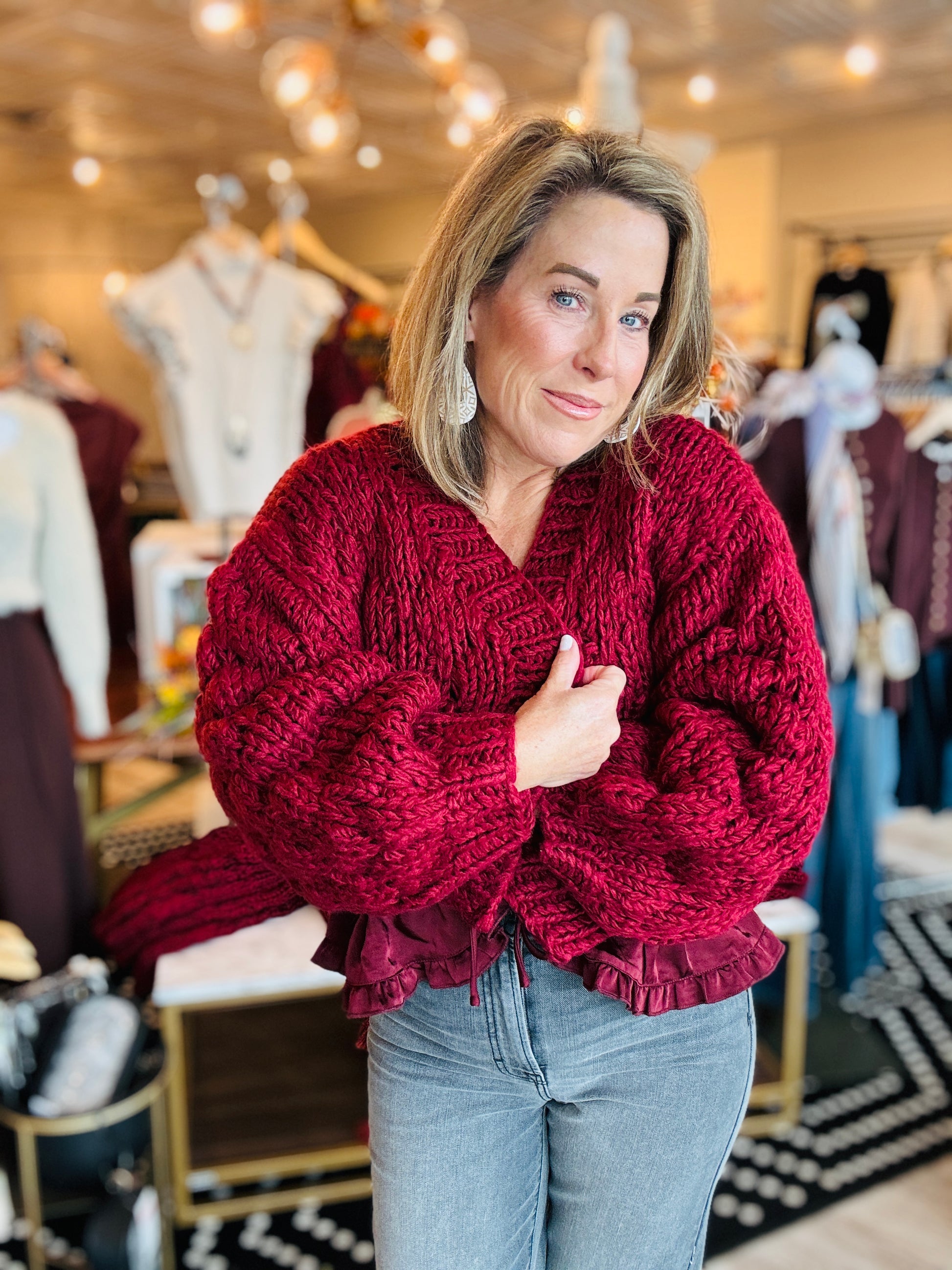 THIS AND THAT CHUNKY CARDI