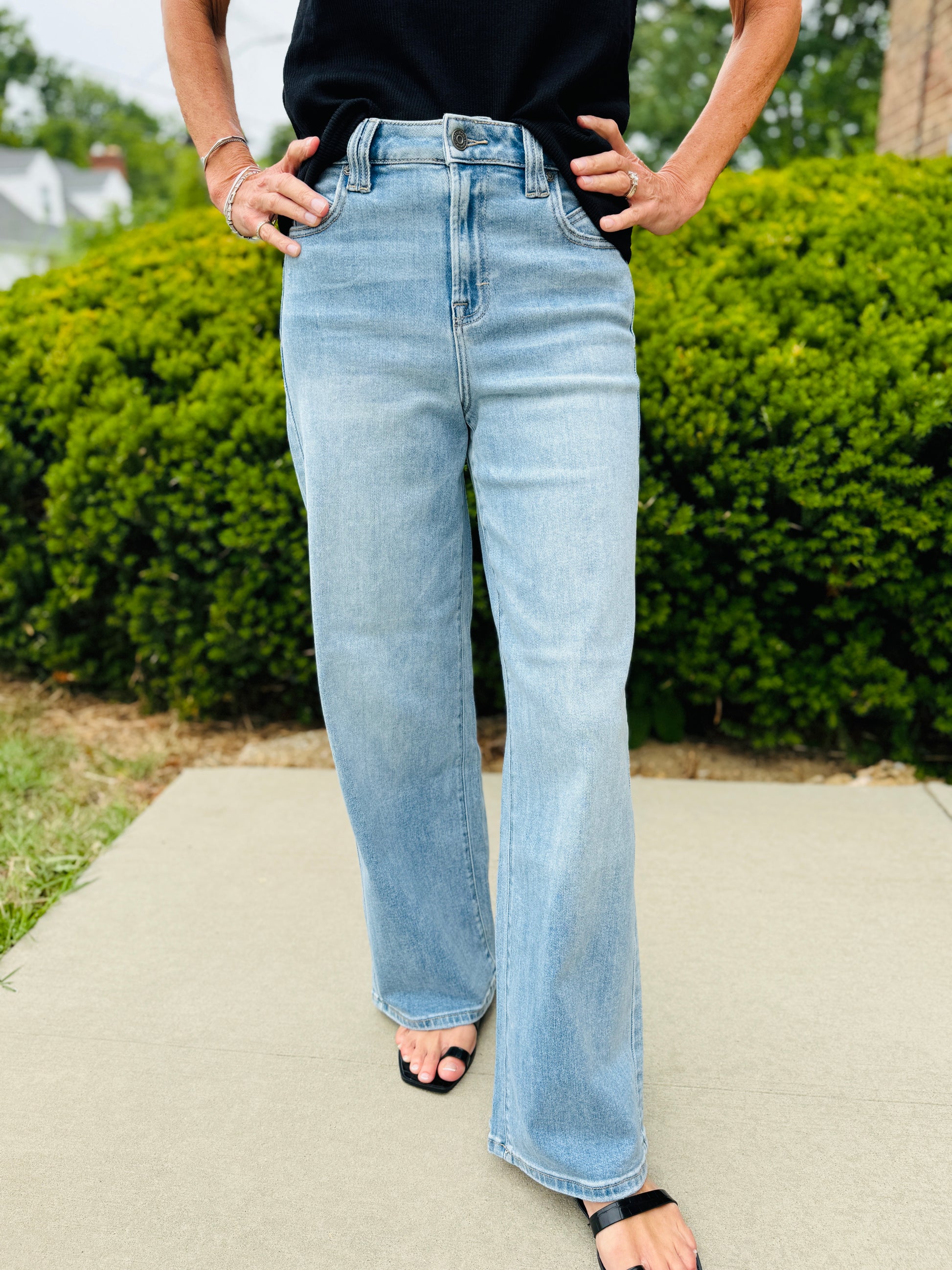 HIDDEN NORI HIGH WAIST WIDE LEG JEANS