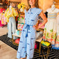 UNCLE FRANK FISH EMBROIDERED JUMPSUIT