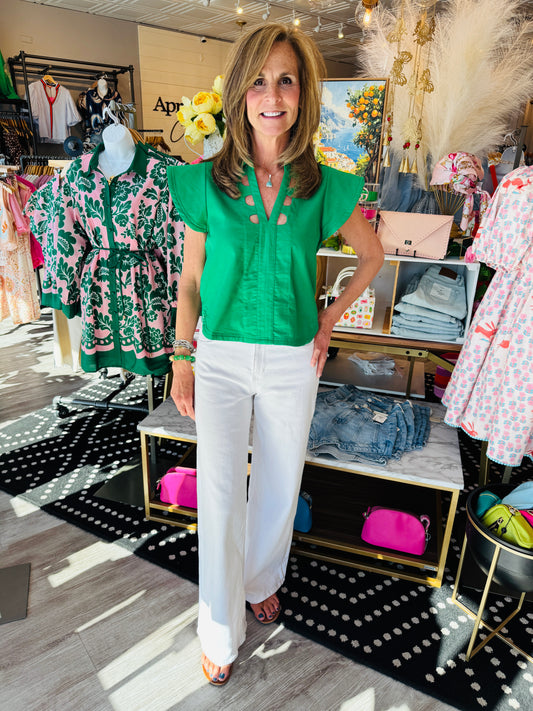 JUST BLACK STRETCHY WIDE LEG