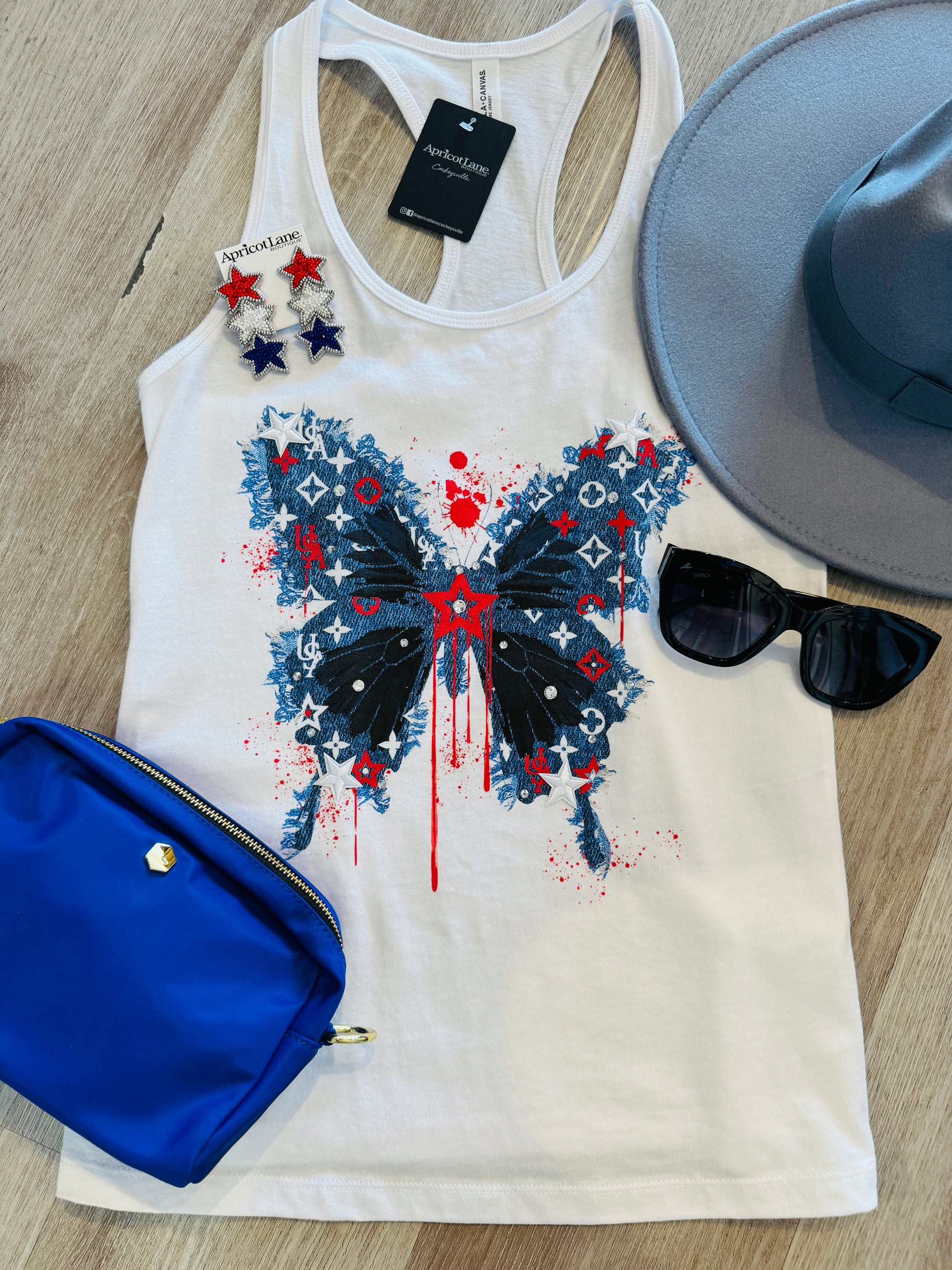 4TH OF JULY BUTTERFLY TEE