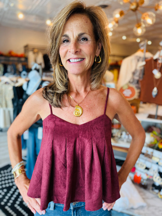 THML SUEDE TANK TOP