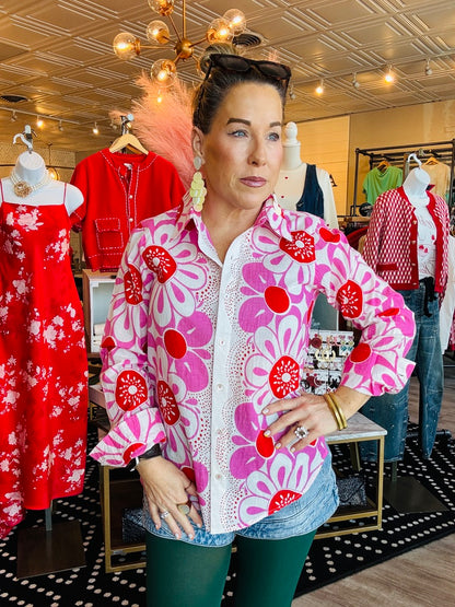 IVY JANE POP FLOWER BORDER TOP