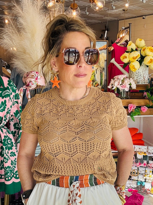 MOLLY BRACKEN KNIT SWEATER