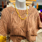 CROCHET SHORT SLV ANYWHERE SWEATER TOP