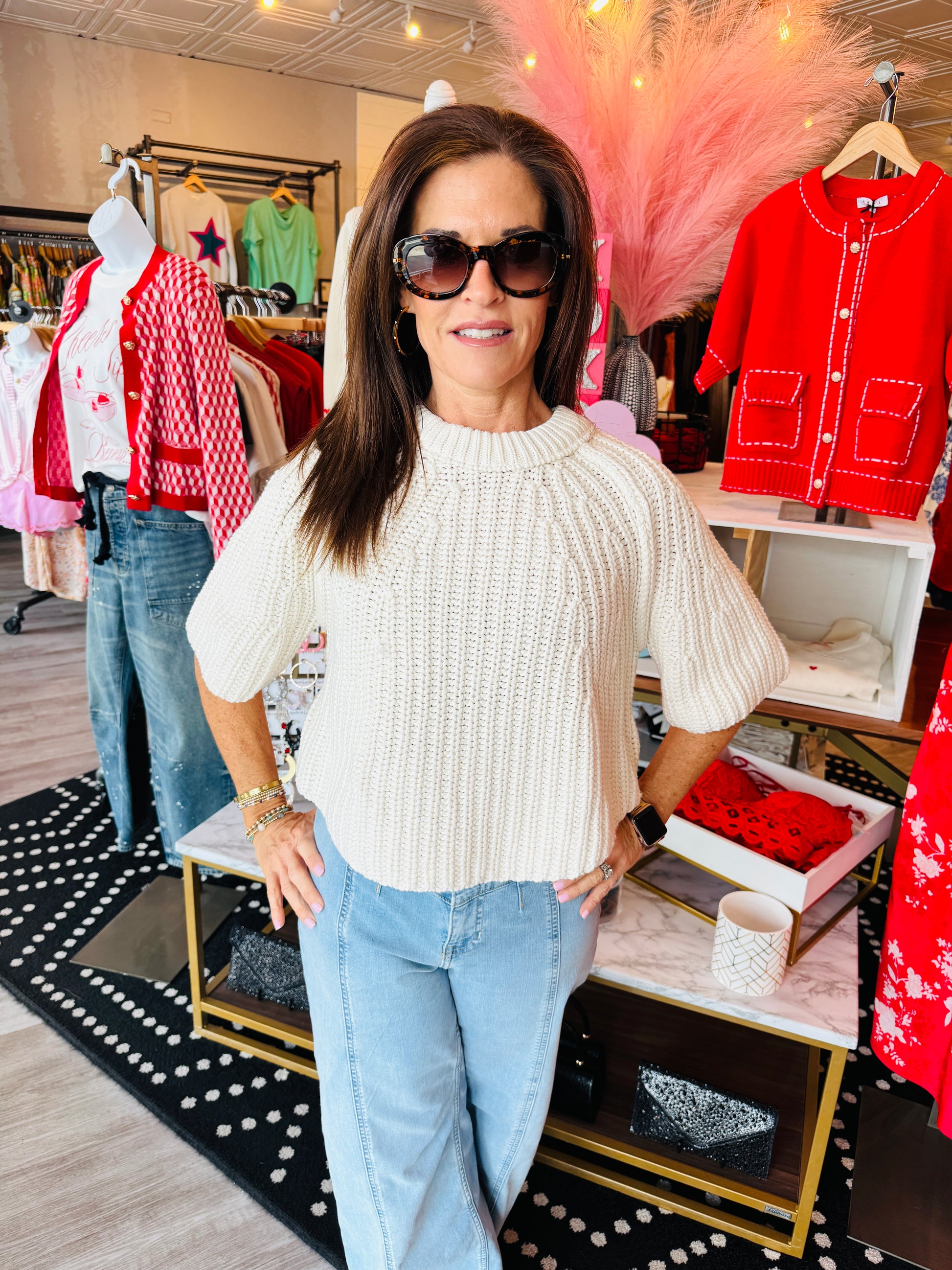 FREE PEOPLE AMY SWEATER TEE