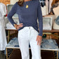 LIVERPOOL LONG SLV BOAT NECK KNIT TOP