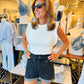 RUFFLE CAP SLEEVE TOP