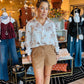 THML BOW POCKET SUEDE SHORTS