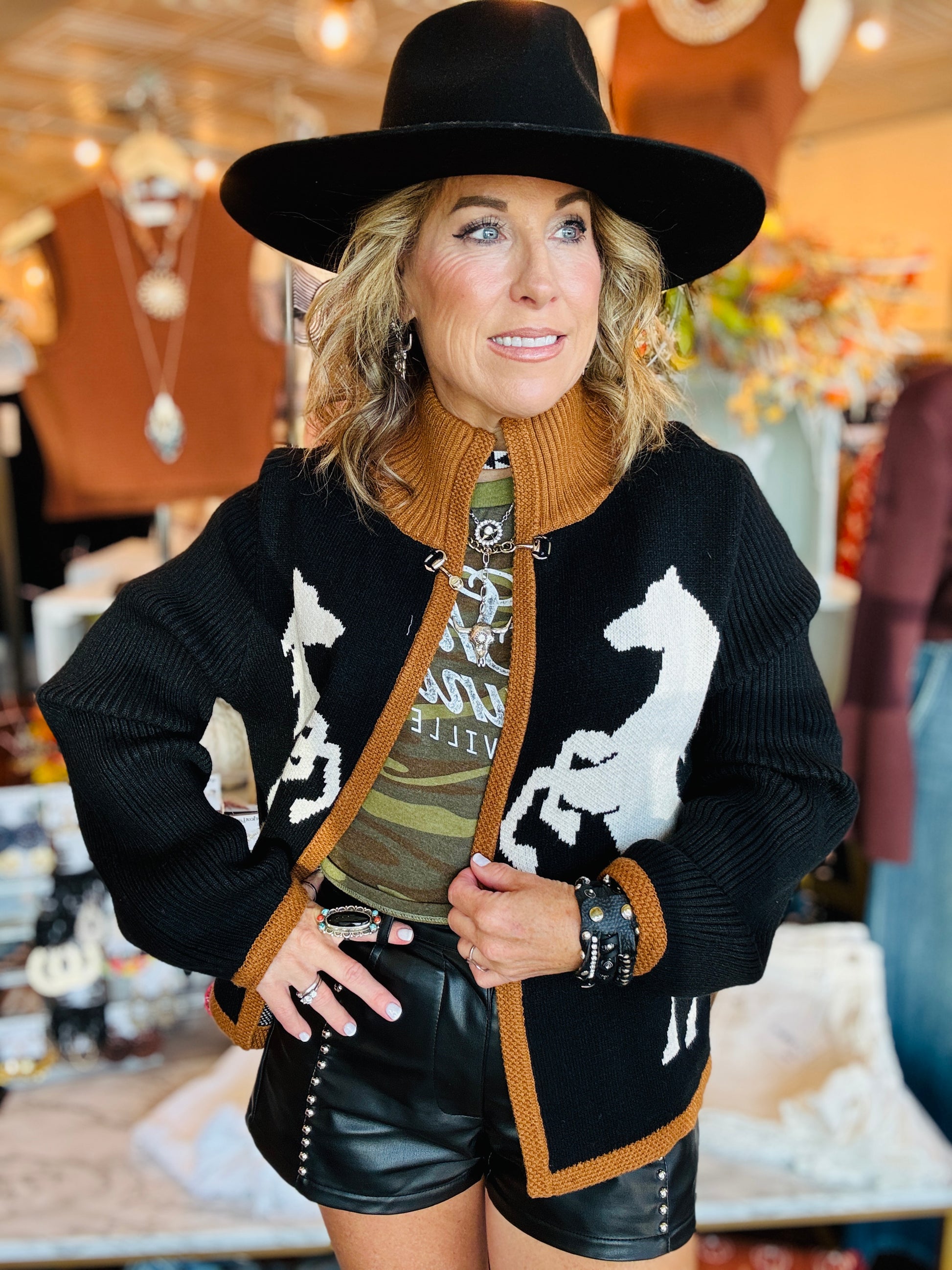 THML HORSE KNIT CARDIGAN