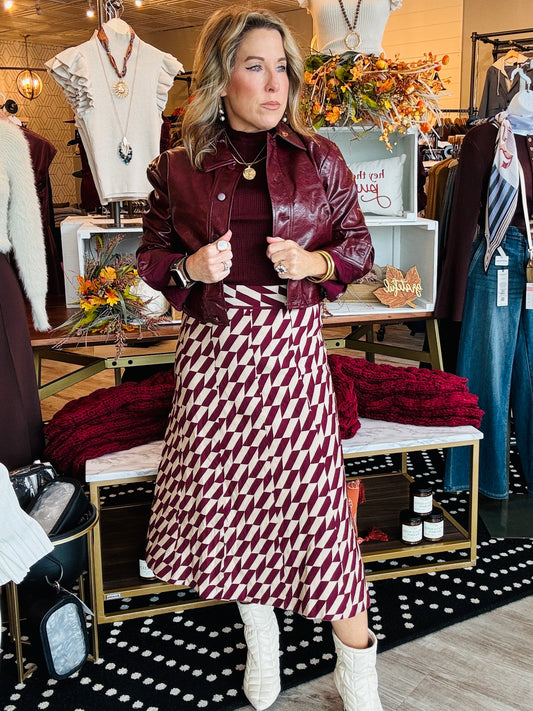 LUCY PARIS KATALINA KNIT SKIRT