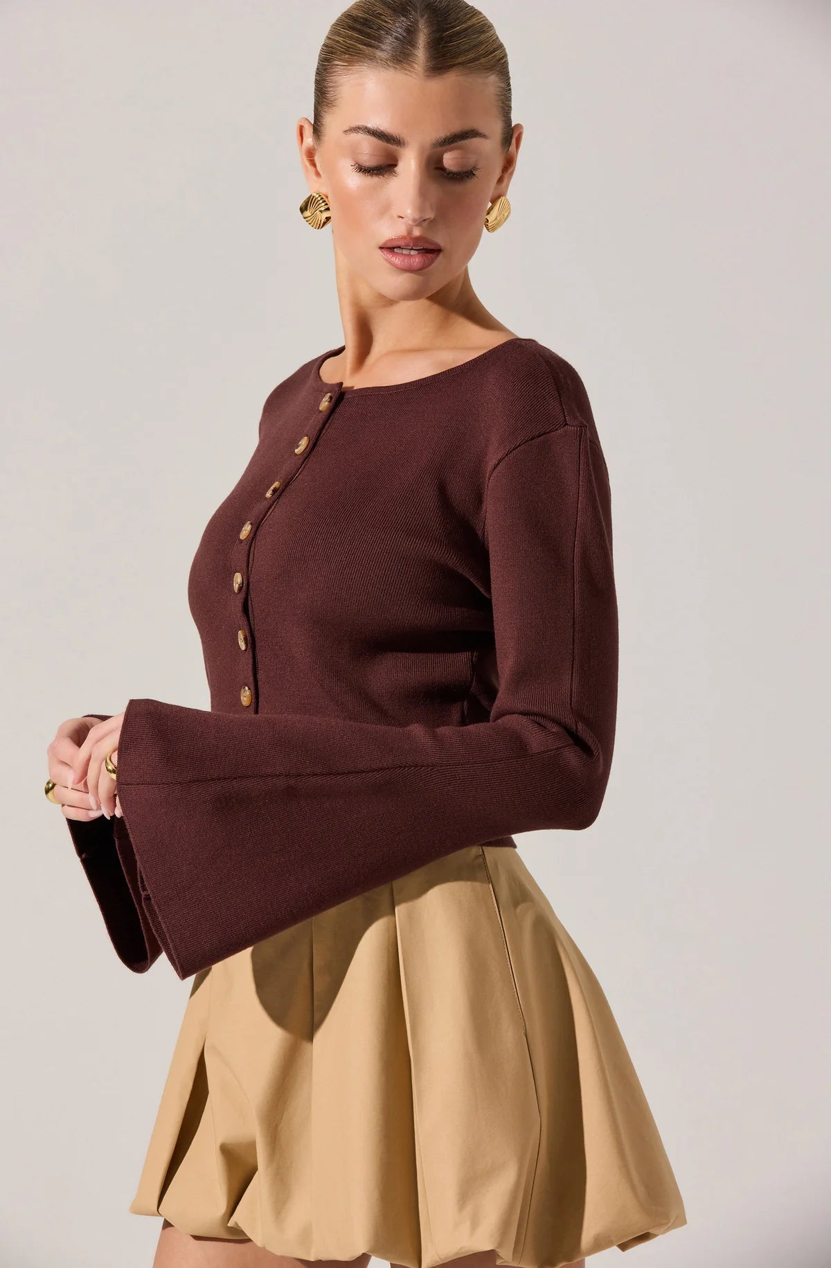 ASTR THE LABEL NYLAH CARDIGAN