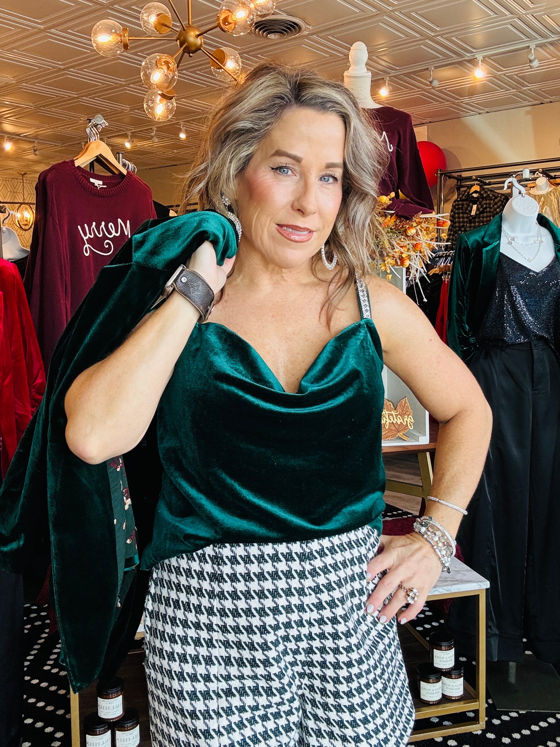 SKIES ARE BLUE EMBELISHED DETAIL CAMI