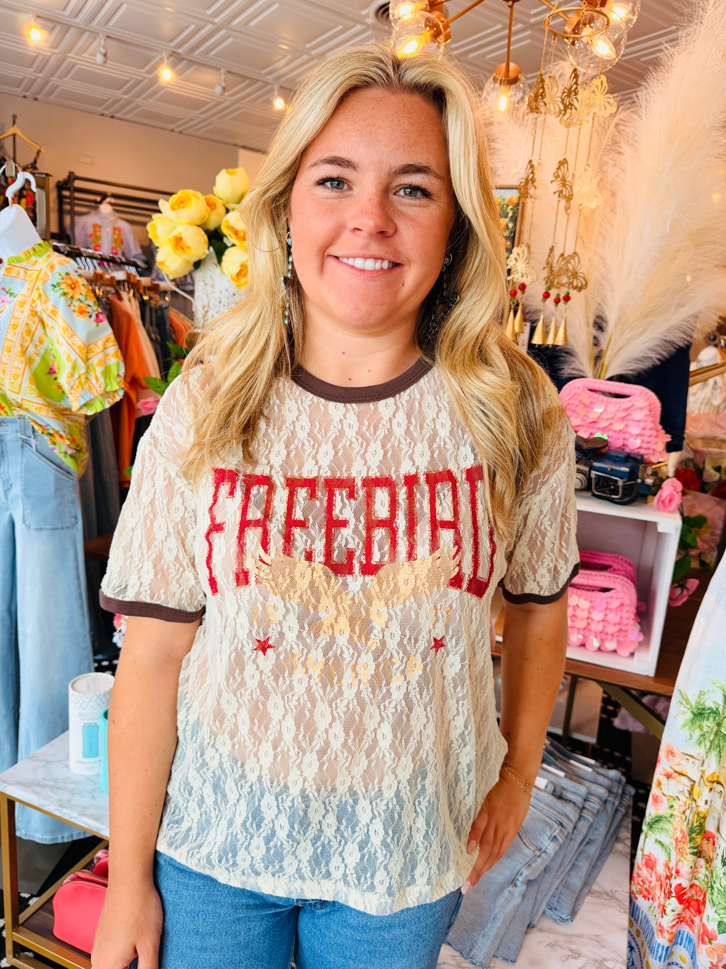 FREEBIRD LACE TEE