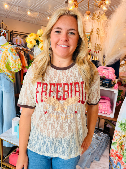 FREEBIRD LACE TEE