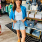 KAYLA STUDDED JEAN SHORTS