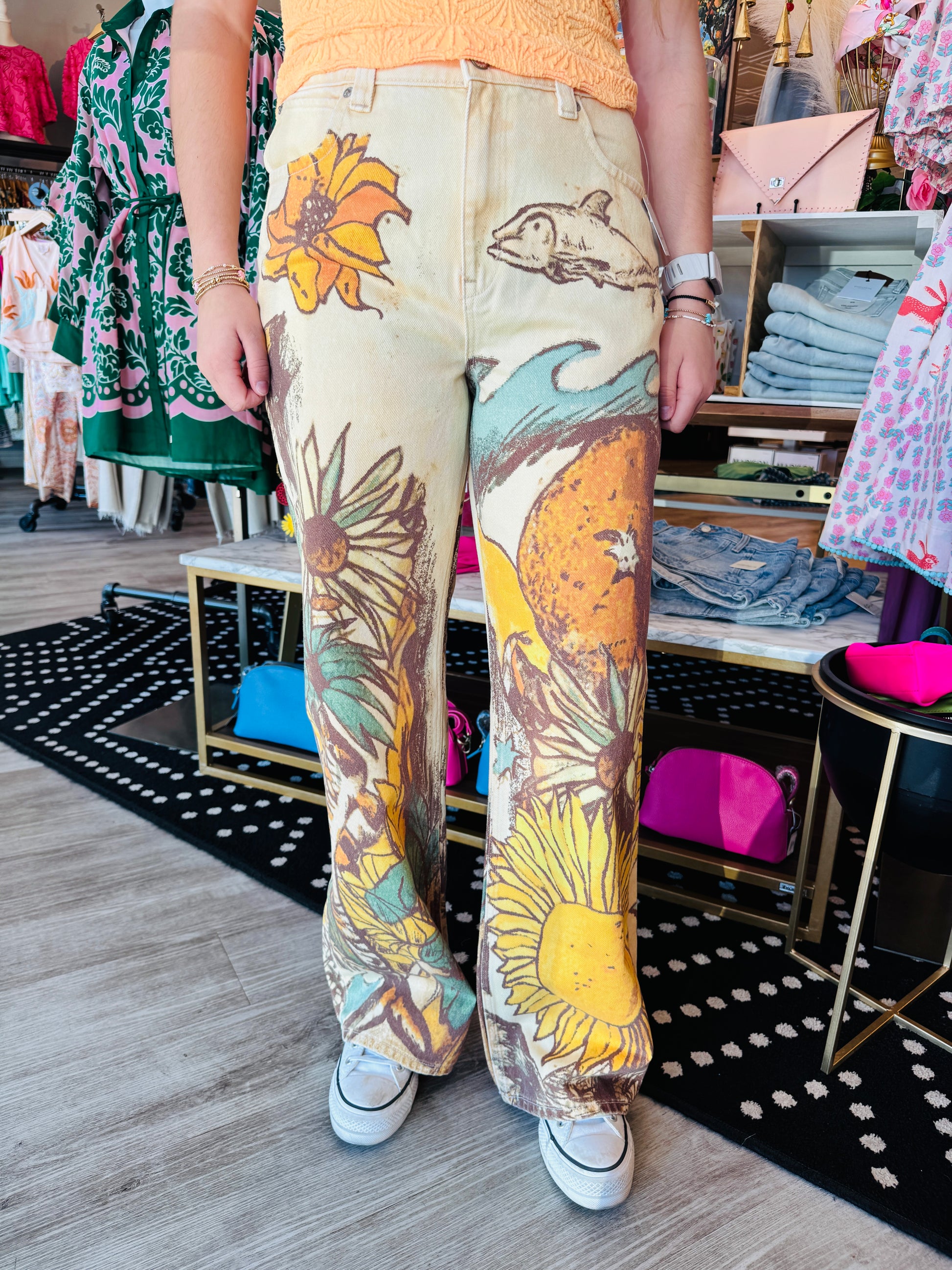 FREE PEOPLE BEACH SCENE JEAN