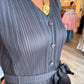 CURRENT AIR PLEATED V-NECK JUMPSUIT