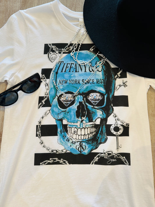DIAMONDS ARE FOREVER SKULL TEE