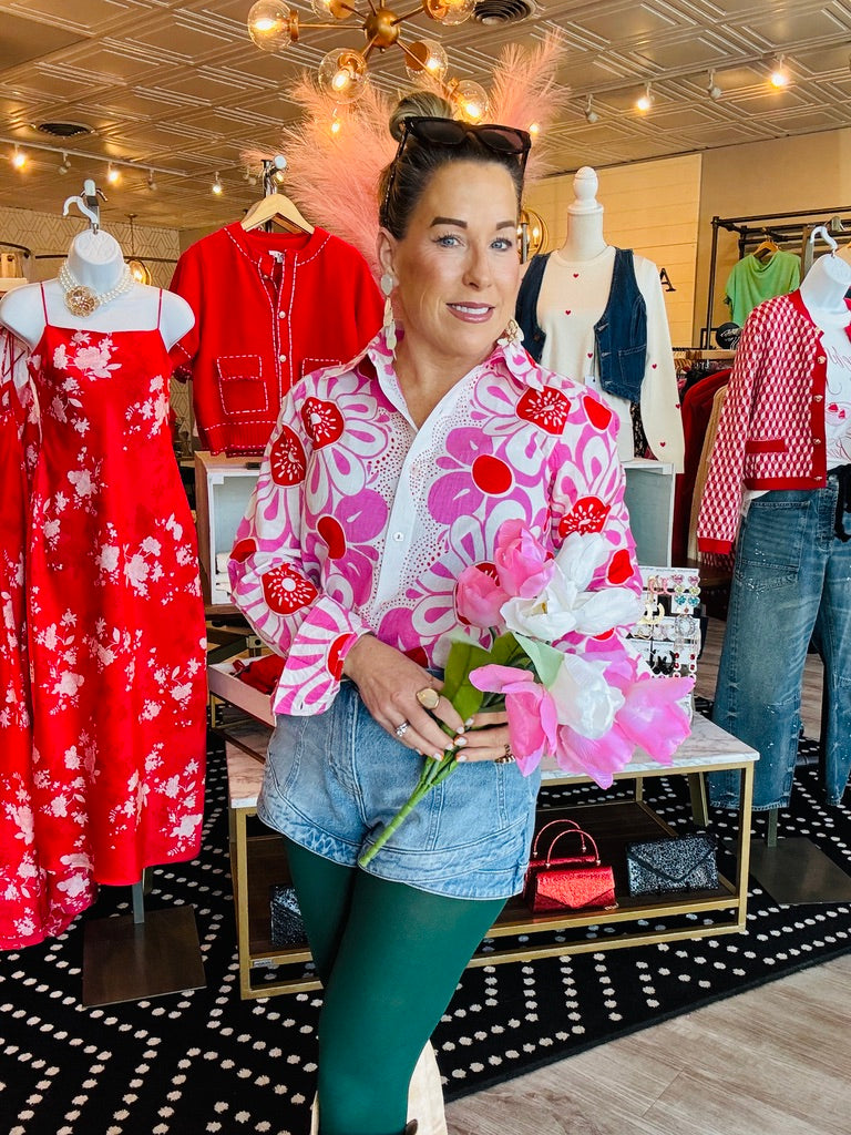 IVY JANE POP FLOWER BORDER TOP