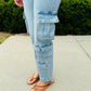 HIDDEN STRAIGHT LEG RELAXED CARGO JEANS