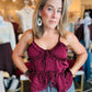ONE LOOK RUFFLE TANK TOP