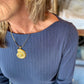 LIVERPOOL LONG SLV BOAT NECK KNIT TOP