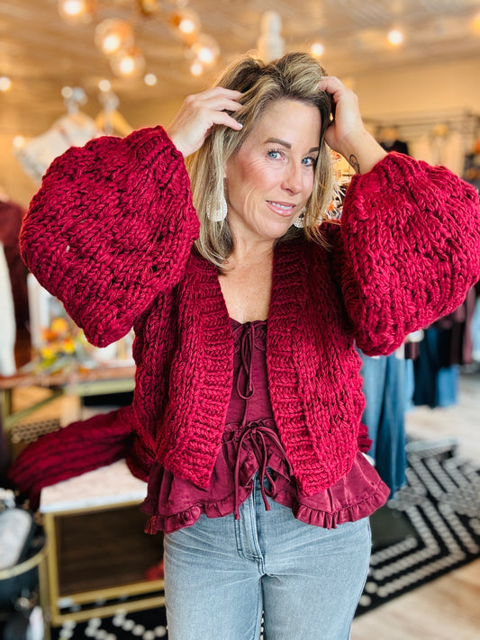 THIS AND THAT CHUNKY CARDI