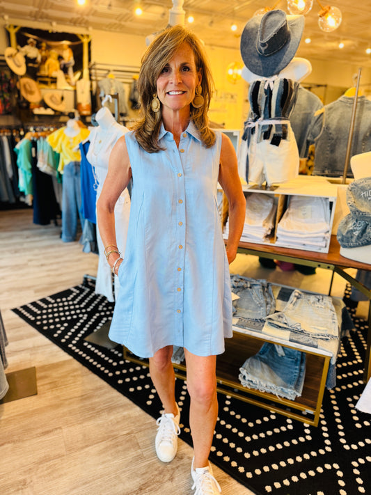 ELAN COLLARED MINI DRESS