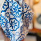 EMBROIDERED PUFF SLV TOP