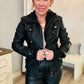 FAUX LEATHER BOMBER JACKET