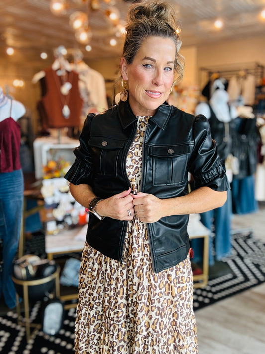 SIX FIFTY JENNIFER FAUX LEATHER JACKET
