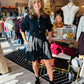 MID SLV BUTTON UP DRESS