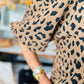 THML PUFF SLV CHEETAH PRINT TOP